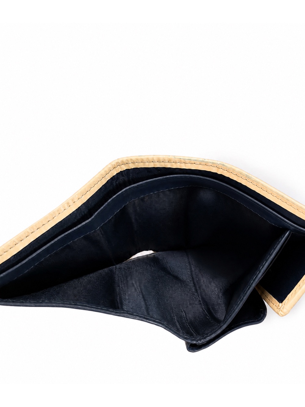 Dior Navy and Beige Monogram Canvas Wallet with Number Patch - Picture 4 of 6